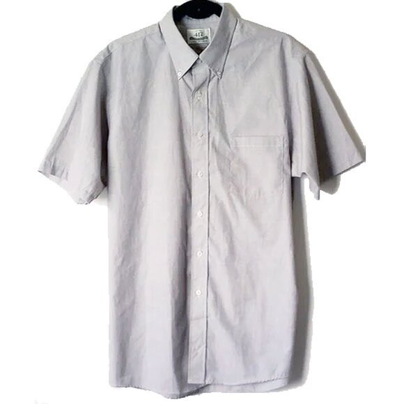 Van Heusen 417 Authentic Shirtwear Half Sleeve Button Down Shirt 16.5 - 50off3 - Picture 1 of 7